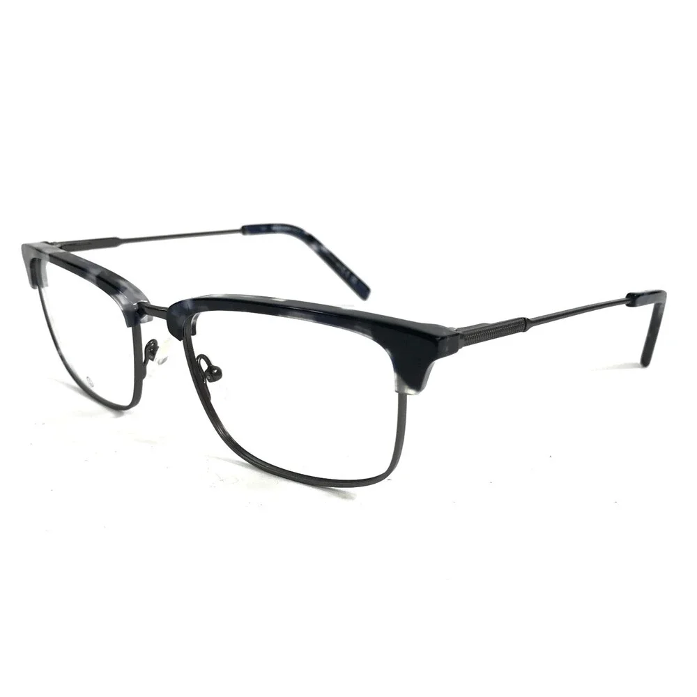 Marchon NYC Eyeglasses Frames M-2028 460 Black Gray Rectangle Full Rim 54-18-140